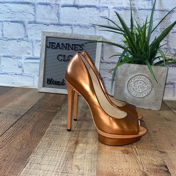 Brian Atwood Florencia peep toe pumps - Picture 11 of 16